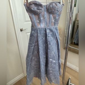 Nadine Merabi beautiful midi strapless dress, never worn, with tags